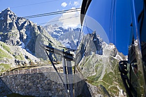 Hiking in the Mony Blanc area, summer time