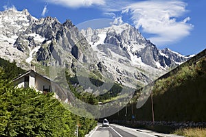 Hiking in the Mony Blanc area, summer time