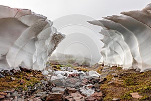 Hiking on Mount Rainier