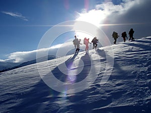 Wanderen Op bierg 