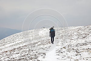 Hiking in the mountains