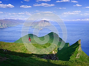 Hiking in Mykines, Faroe Islands