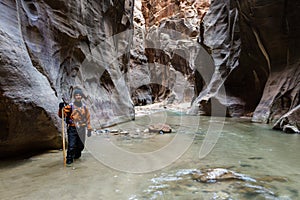 Hiking the Narrows in Zion NP