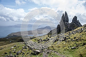 Hiking Old Man of Storr Isle Skye Scotland UK 2