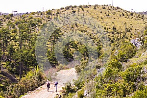 Hiking over Hvar island in Croatia