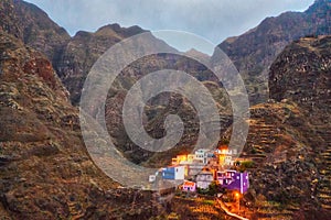 Hiking path in Santo Antao, Cape Verde