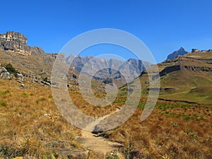 Hiking Path to Rhino Peak, uKhahlamba Drakensberg National Park