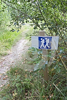 Hiking route sign, Finland