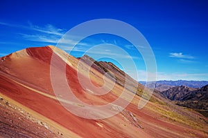 Rainbow mountain photo