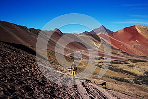 Rainbow mountain photo