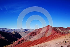 Rainbow mountain photo