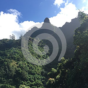 Hiking the scenic Kalalau Trail to the scenic Na Pali Coast in Kauai Hawaii