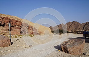 Hiking in Shehoret mountains South Israel