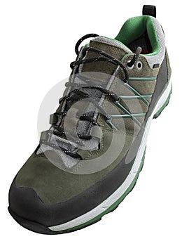 Hiking shoe isolate photo