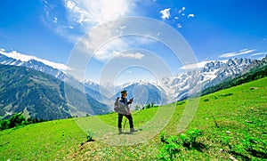 Hiking on Sonamarg mountain