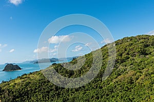 Hiking on South Molle Island, part of the Whitsunday Islands in Australia