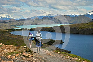 Hiking to the lake