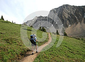 Hiking Towards Mount Arethusa