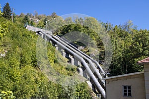 Hiking track of the Pertes de L`Ain, Losses of the Ain, Jura