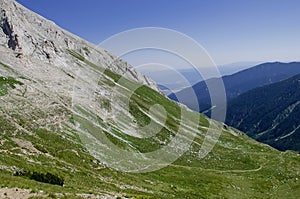 Hiking track - Vihren Peak, Pirin Mountains, Bulgaria