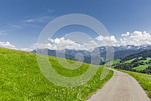 Hiking trail in the Bregenz Forest