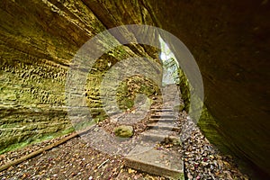 Hiking Trail Through Cantwell Cliffs Canyon Low Perspective photo