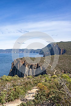 Hiking trail on Cape Hauy Track, Tasmania, Australia