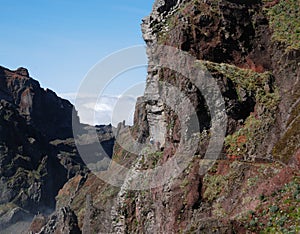 Hiking trail close to pico do arieiro