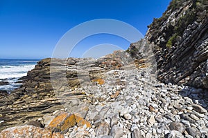 Hiking trail on coast of Tsitsikamma National Park, South Africa