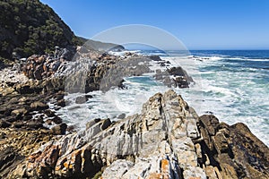 Hiking trail on coast of Tsitsikamma National Park, South Africa