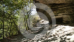 Hiking Trail at Devil`s Den State Park, Arkansas