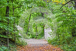 Hiking Trail at High Cliff State Park, Sherwood, Wisconsin photo