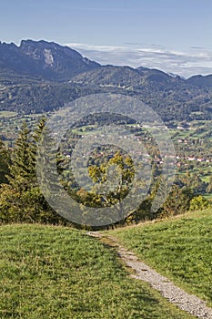 Hiking trail in the Isarwinkel