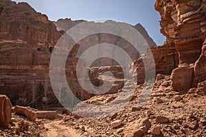 Hiking Trail in Jordanian Petra