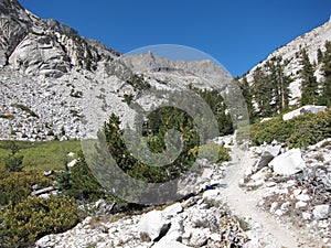 Hiking trail in Kings Canyon National Park