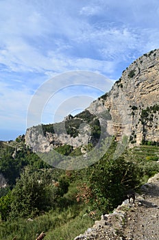 Hiking Trail Known as the Path of Gods in Italy