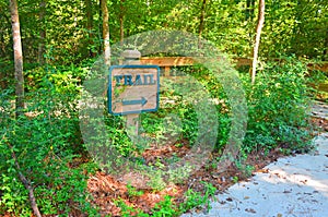 Hiking trail marker