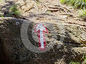 Hiking trail marker