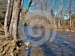 Oconaluftee River in the Winter photo