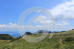 Hiking trail outdoors in Paklenica National Park in Croatia