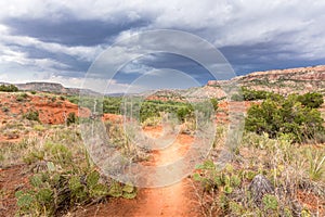 Hiking trail in the Palo Duro Canyon State Park