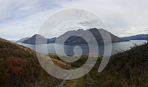 Hiking trail in Queenstown, New Zealand