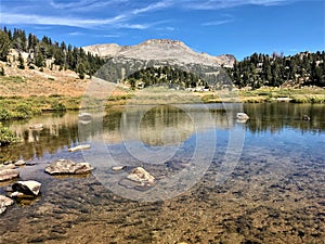 Hiking Trail Reflection Wyoming Wind River Range