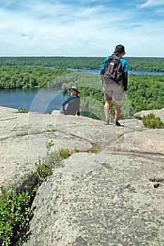 Hiking trail beside Rideau Canal, Lyndhurst, Ontario, Canada