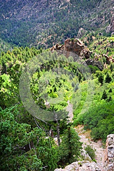 Hiking Trail from Sandia Crest in New Mexico