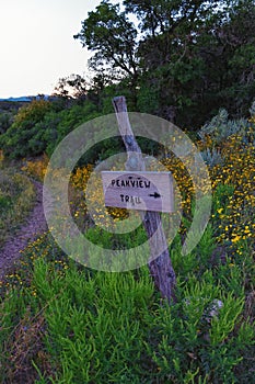 Hiking Trail Sign Lone Peak Jacob’s Ladder Wasatch Ricky Mountains, Salt Lake, Utah, United States