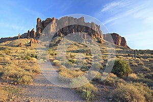 Hiking trail in Superstition Mountains, Arizona