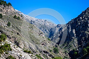 Hiking trail to Colgante bridge (Puente Colgante El Saltillo) over Almanchares river photo