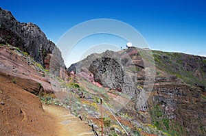 Hiking trail to Pico do Areeiro, Madeira