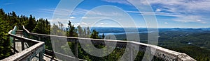 hiking trail to the top of Mont Orford in the Eastern Townships. view of Mount Howl\'s head photo
